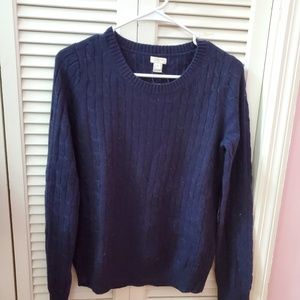 NWT JCrew factory cable knit wool blend sweater